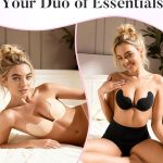 Seamless Black Sticky Bra mango-shaped design with reusable silicon Bra