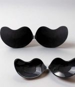 Seamless Black Sticky Bra mango-shaped design with reusable silicon Bra - Image 6