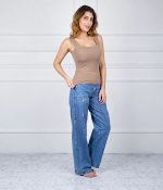 Womens Camisole Tank Top with Shelf Bra Adjustable Wide Strap Basic Undershirt - Image 3