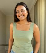 Womens Camisole Tank Top with Shelf Bra Adjustable Wide Strap Basic Undershirt - Image 4