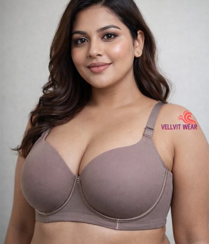 Plus Size Underwire Bralette with Adjustable Straps – Comfy Daily wide back Support Bra for women
